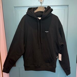 Aime Leon Dore Black Pullover Hoodie with Small . Chest Logo